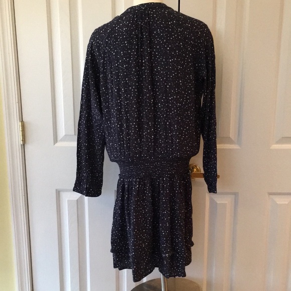 RAILS brand navy print elasticized waist button front fit flare long mini dres… - Picture 7 of 8